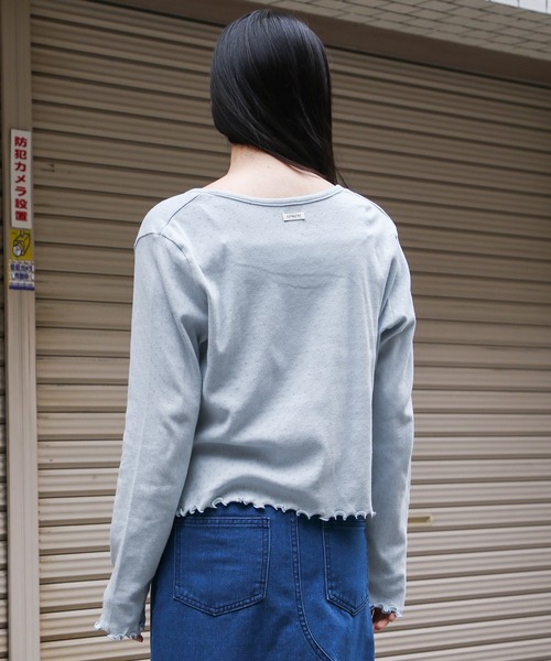 3.3 Field Trip （3.3フィールドトリップ）の「3.3 Field Trip／リボンタイカーディガン 2121780（カーディガン/ボレロ・レディース・ライトブルー/アイボリー/ライトグリーン・FREE）」の8枚目の写真