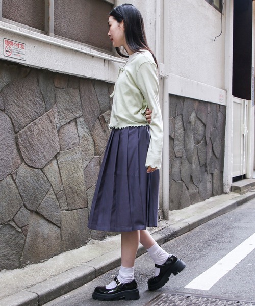 3.3 Field Trip （3.3フィールドトリップ）の「3.3 Field Trip／リボンタイカーディガン 2121780（カーディガン/ボレロ・レディース・ライトブルー/アイボリー/ライトグリーン・FREE）」の14枚目の写真