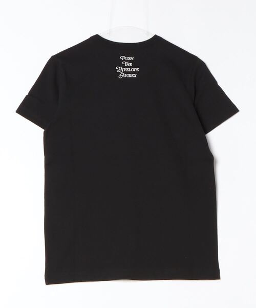 AVIREX(アヴィレックス)の「《直営店限定》PLAIN T-SHIRT/プレーンTシャツ(Tシャツ/カットソー・レディース・オフホワイト/ブラック・SMALL/MEDIUM)」の15枚目の写真