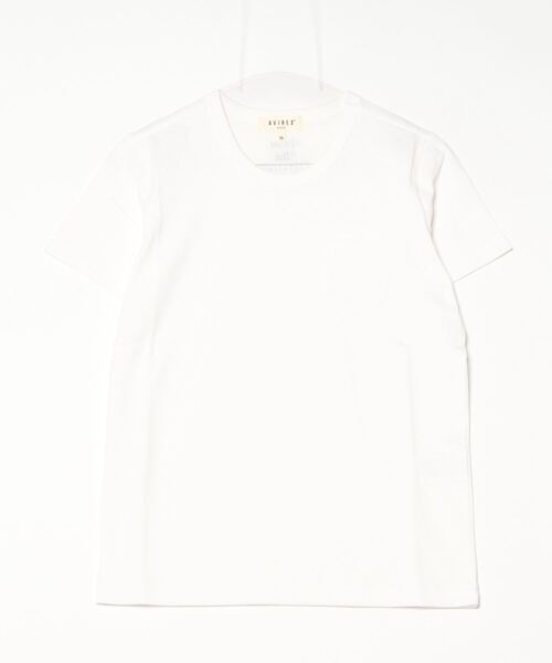 AVIREX(アヴィレックス)の「《直営店限定》PLAIN T-SHIRT/プレーンTシャツ(Tシャツ/カットソー・レディース・オフホワイト/ブラック・SMALL/MEDIUM)」の14枚目の写真