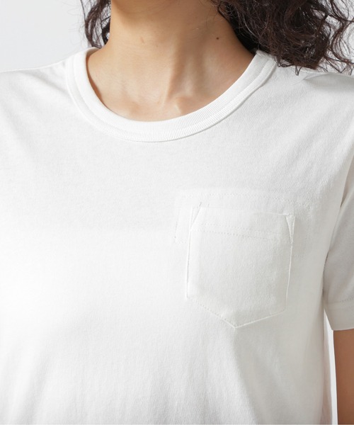 AVIREX(アヴィレックス)の「《直営店限定》PLAIN T-SHIRT/プレーンTシャツ(Tシャツ/カットソー・レディース・オフホワイト/ブラック・SMALL/MEDIUM)」の9枚目の写真