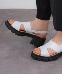 Rivel | 【VINILO/ヴィニーロ】レザー厚底サンダル ミュールサンダル(サンダル)