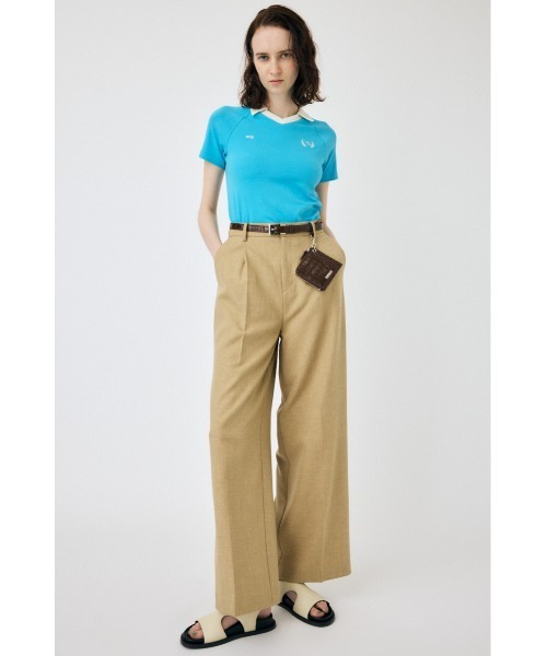 MOUSSY(マウジー)の「SUMMER ワイドパンツ(その他パンツ・レディース・ライトグレー/ダークネイビー/ライトベージュ・1/2/0)」の19枚目の写真
