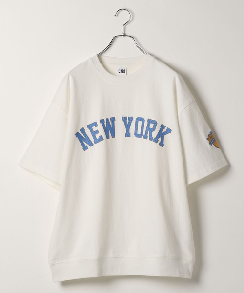 NBA(エヌビーエー)の「【NBA】別注/ロゴプリントオーバーサイズTシャツ(Tシャツ/カットソー・メンズ・グレー/レッド/ホワイト/ブラック/オレンジ/パープル・LARGE/MEDIUM)」の20枚目の写真