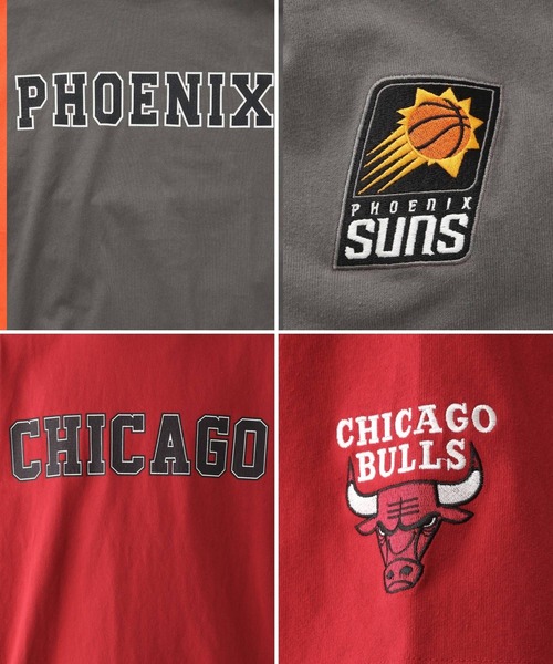 NBA(エヌビーエー)の「【NBA】別注/ロゴプリントオーバーサイズTシャツ(Tシャツ/カットソー・メンズ・グレー/レッド/ホワイト/ブラック/オレンジ/パープル・LARGE/MEDIUM)」の9枚目の写真