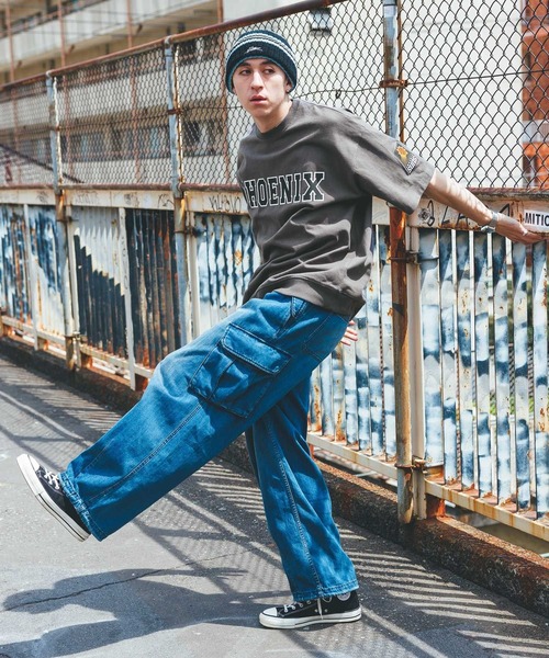 NBA(エヌビーエー)の「【NBA】別注/ロゴプリントオーバーサイズTシャツ(Tシャツ/カットソー・メンズ・グレー/レッド/ホワイト/ブラック/オレンジ/パープル・LARGE/MEDIUM)」の18枚目の写真