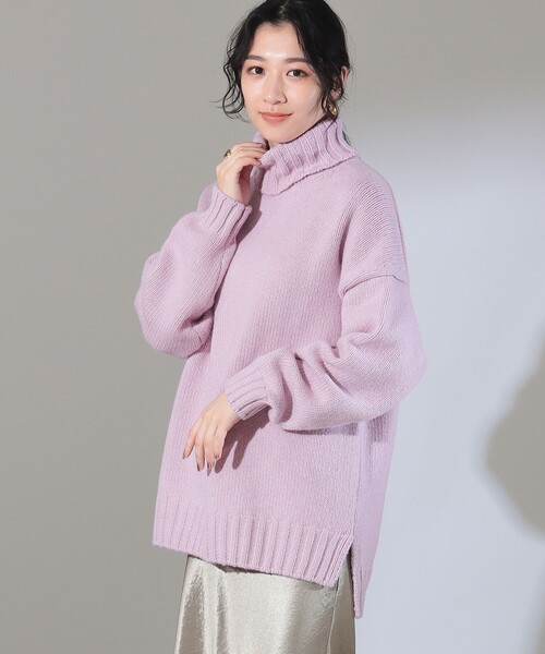 美品▲SLOANEスローン/メランジタートルネックニットプルオーバー▲サイズ5 SLOANE（スローン）の「SLOANE / 3ゲージ ドロップショルダー