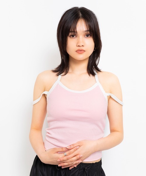 atmos pink（アトモスピンク）の「atmos pink Halter neck camisole / アトモスピンク ホルター ネック キャミソール（キャミソール・レディース・ピンク/グレー/ブルー・FREE）」の5枚目の写真