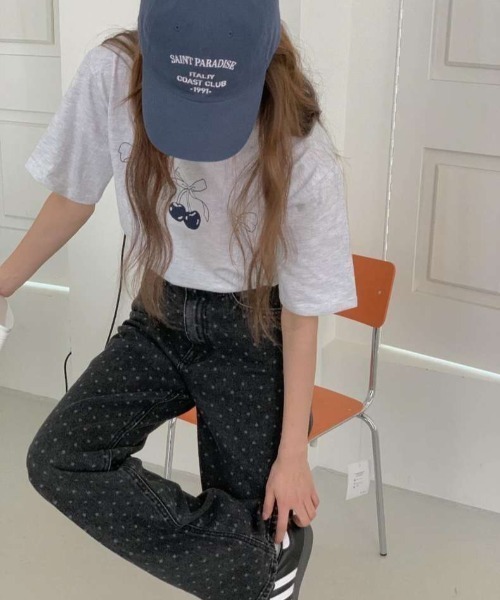 N.s(エヌドットエス)の「リボンデザインTEE(Tシャツ/カットソー・レディース・グレー/ホワイト・M/S/L)」の4枚目の写真
