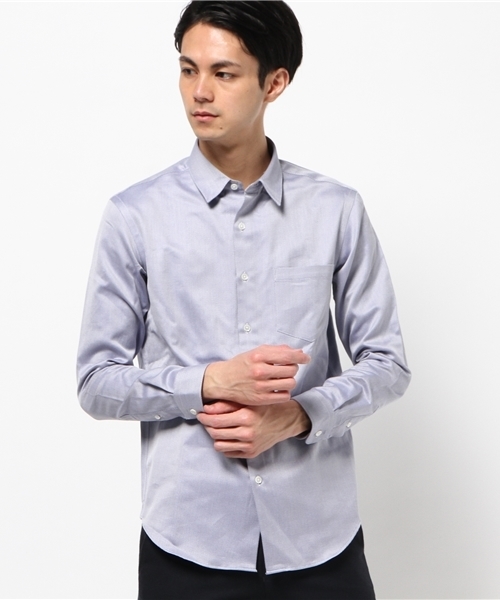 ivory court（アイボリーコート）の「ロイヤルドヴィ レギュラーシャツ（シャツ/ブラウス・メンズ・ライトグレー/ホワイト/サックスブルー・38/40/36）」の3枚目の写真