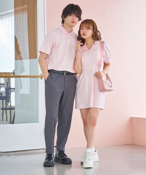 one after another NICE CLAUP（ワンアフターアナザーナイスクラップ）の「【LIMMSE】ポロワンピース（ワンピース・レディース・グレー/ブラック/ホワイト/ピンク・FREE）」の19枚目の写真