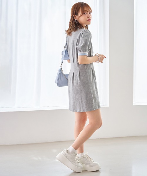 one after another NICE CLAUP（ワンアフターアナザーナイスクラップ）の「【LIMMSE】ポロワンピース（ワンピース・レディース・グレー/ブラック/ホワイト/ピンク・FREE）」の11枚目の写真