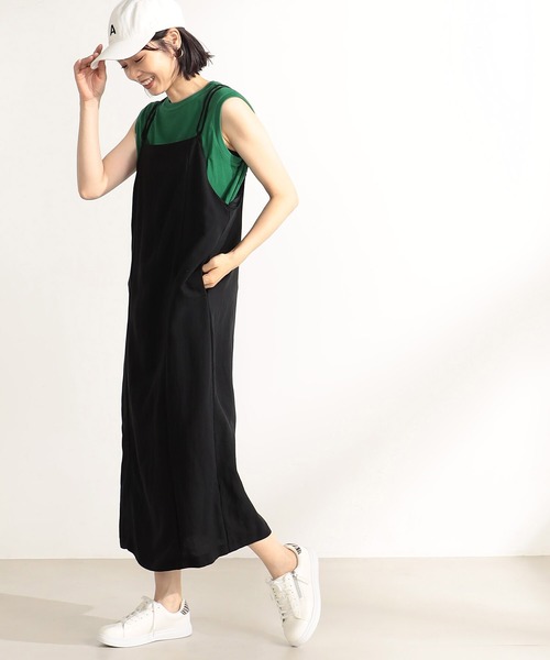 FOUND GOOD（ファウンドグッド）の「ドライタッチノースリーブ（Tシャツ/カットソー・レディース・ベージュ/グリーン系5/ホワイト系5/ブラック・L/M/S）」の20枚目の写真