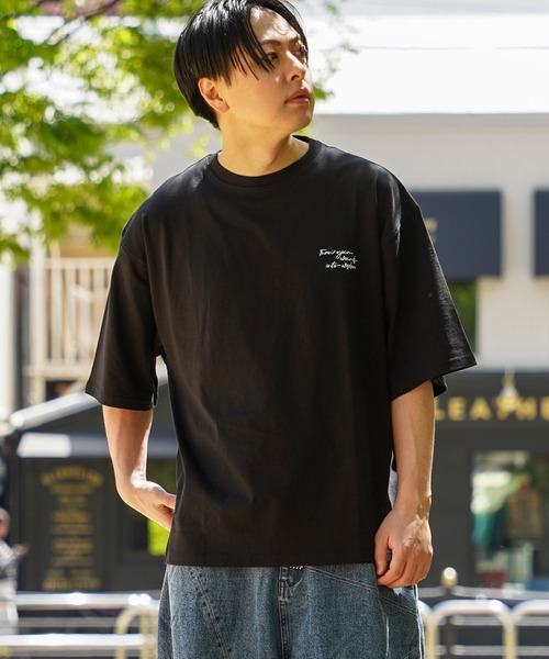 セール】【unisex】水彩画風 フラワー バックプリントTシャツ