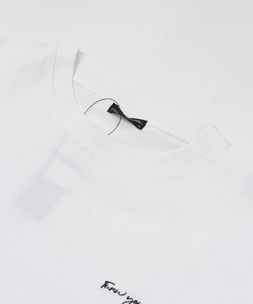 1111clothing(ワンフォークロージング)の「【unisex】水彩画風 フラワー バックプリントTシャツ / ロゴ刺繍 花柄 オーバーサイズ Tシャツ メンズ レディース(Tシャツ/カットソー・メンズ・ブラック系1/ホワイト系1/ホワイト系2/ブラック系2/ホワイト系3/ブラック系3・M/L)」の22枚目の写真