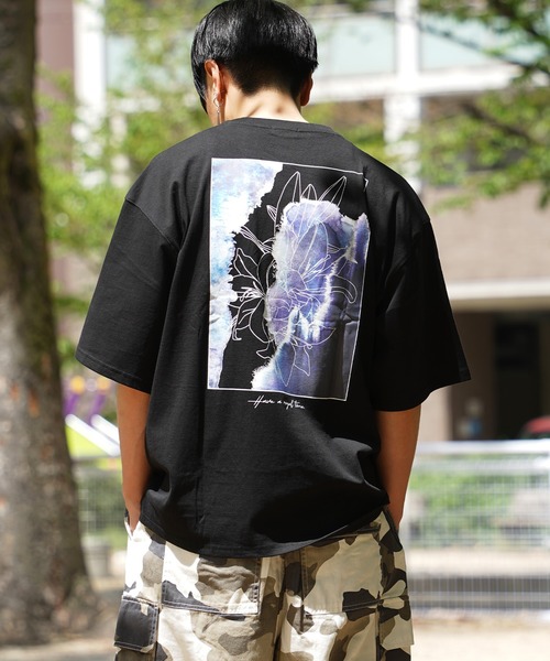 新品　男性ブランコ　オリジナルTシャツ　完売商品　バッグプリント　ベージュ　XL ロゴグラフィックTシャツ ストリート ユニセックス バック