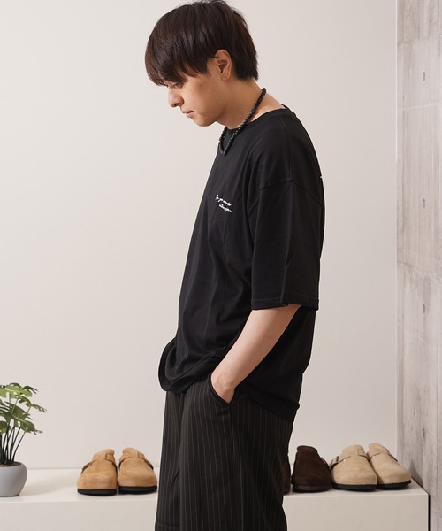 セール】【unisex】水彩画風 フラワー バックプリントTシャツ
