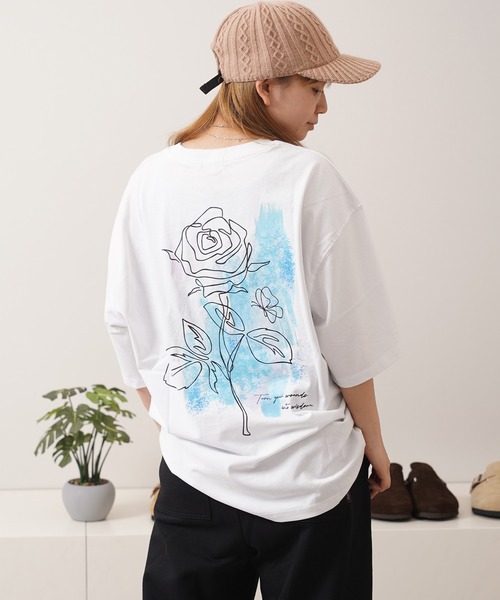 メンズ Tシャツ 花柄 刺しゅう フラワー バックプリント a1297 楽天市場】【7/20(日)23:59迄クーポンで10％OFF】『バック