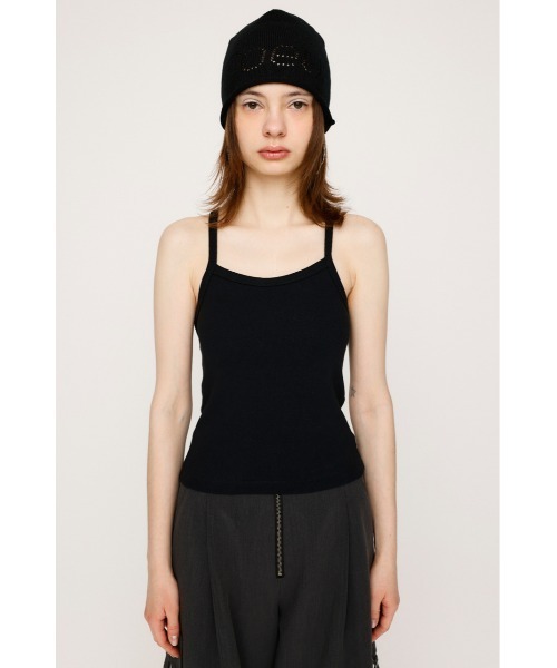 SLY（スライ）の「BACK AMERICAN SLEEVE CAMI バック アメリカンスリーブ キャミ（キャミソール・レディース・ブラック/グレー/ネイビー・FREE）」の7枚目の写真