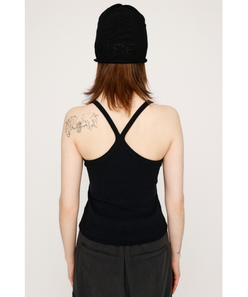 SLY（スライ）の「BACK AMERICAN SLEEVE CAMI バック アメリカンスリーブ キャミ（キャミソール・レディース・ブラック/グレー/ネイビー・FREE）」の9枚目の写真