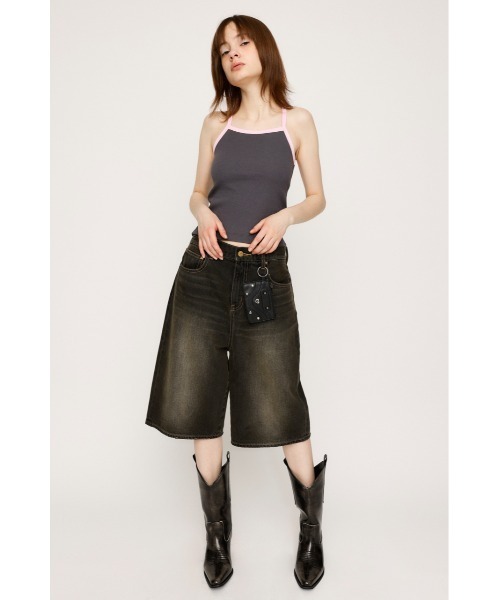 SLY（スライ）の「BACK AMERICAN SLEEVE CAMI バック アメリカンスリーブ キャミ（キャミソール・レディース・ブラック/グレー/ネイビー・FREE）」の11枚目の写真
