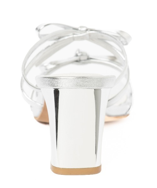 R&E(アールアンドイー)の「【REZOY】Wリボンストラップミュールサンダル(サンダル・レディース・シルバー/アイボリー/ブラック/ピンク・S/M/L/LL)」の20枚目の写真