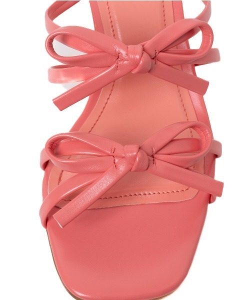 R&E(アールアンドイー)の「【REZOY】Wリボンストラップミュールサンダル(サンダル・レディース・シルバー/アイボリー/ブラック/ピンク・S/M/L/LL)」の14枚目の写真