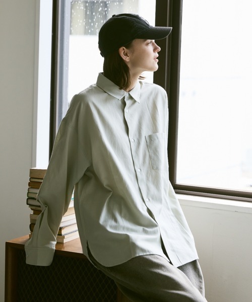 Loungedressコルセットシャツ　サイズF オフホワイト　レギュラーカラー Loungedressコルセットシャツ サイズF オフホワイト レギュラー