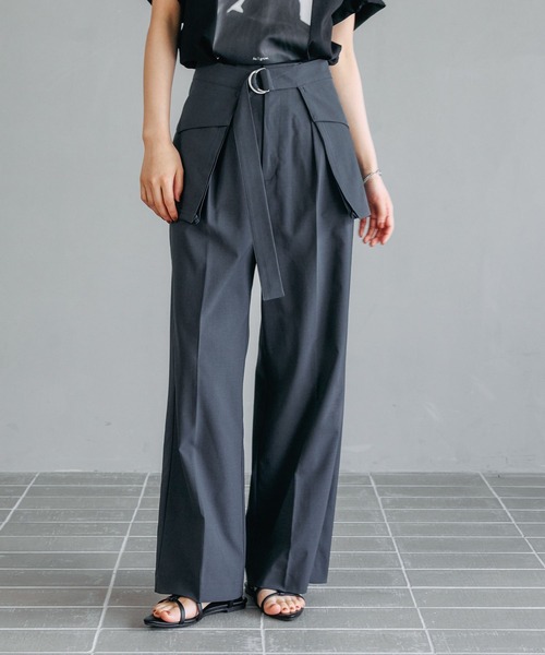 LEPSIM(レプシィム)の「【FOR I SERIES】アウトポケットパンツ2 138607(その他パンツ・レディース・ブラック/チャコールグレー・SMALL/MEDIUM)」の1枚目の写真