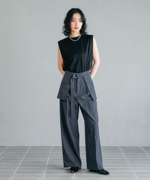 LEPSIM(レプシィム)の「【FOR I SERIES】アウトポケットパンツ2 138607(その他パンツ・レディース・ブラック/チャコールグレー・SMALL/MEDIUM)」の21枚目の写真