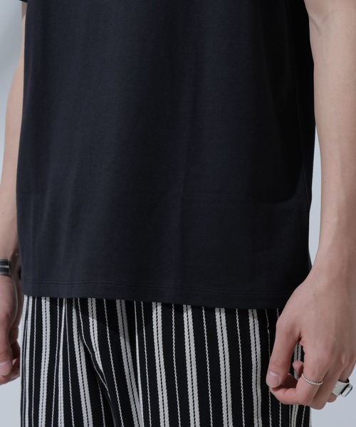 NANO universe（ナノユニバース）の「Anti Soaked(R) 汗染み防止 クルーネックTシャツ（Tシャツ/カットソー・メンズ・トップグレー/ホワイト/ブラック/ベージュ・L/M/S/XL）」の6枚目の写真