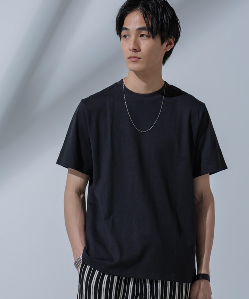 NANO universe（ナノユニバース）の「Anti Soaked(R) 汗染み防止 クルーネックTシャツ（Tシャツ/カットソー・メンズ・トップグレー/ホワイト/ブラック/ベージュ・L/M/S/XL）」の20枚目の写真