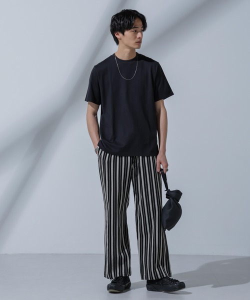 NANO universe（ナノユニバース）の「Anti Soaked(R) 汗染み防止 クルーネックTシャツ（Tシャツ/カットソー・メンズ・トップグレー/ホワイト/ブラック/ベージュ・L/M/S/XL）」の17枚目の写真