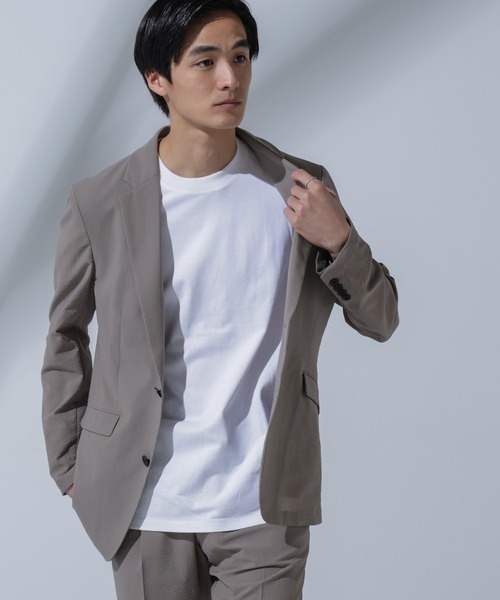 NANO universe（ナノユニバース）の「Anti Soaked(R) 汗染み防止 クルーネックTシャツ（Tシャツ/カットソー・メンズ・トップグレー/ホワイト/ブラック/ベージュ・L/M/S/XL）」の15枚目の写真