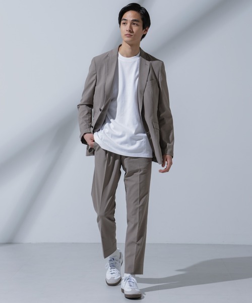 NANO universe（ナノユニバース）の「Anti Soaked(R) 汗染み防止 クルーネックTシャツ（Tシャツ/カットソー・メンズ・トップグレー/ホワイト/ブラック/ベージュ・L/M/S/XL）」の12枚目の写真