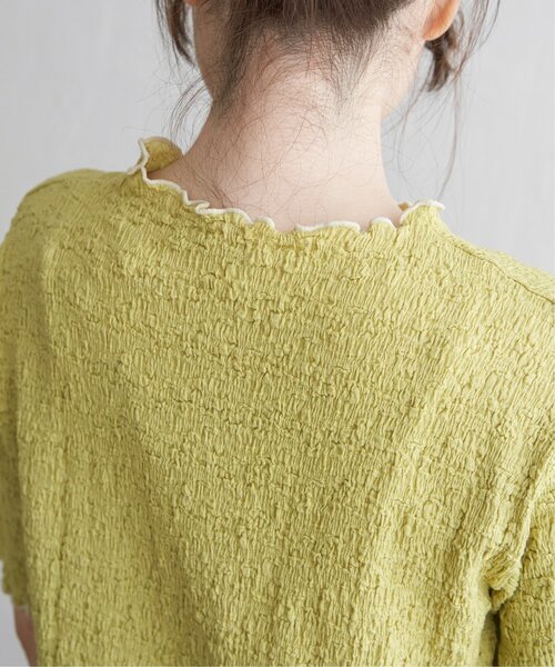 LBC(エルビーシー)の「ラッセルポコポコ半袖Tシャツ(Tシャツ/カットソー・レディース・ライム/チャコール/オフホワイト/ブルー・M)」の22枚目の写真