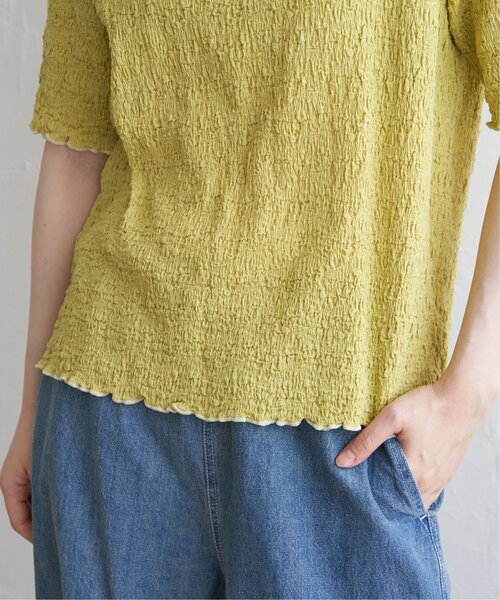 LBC(エルビーシー)の「ラッセルポコポコ半袖Tシャツ(Tシャツ/カットソー・レディース・ライム/チャコール/オフホワイト/ブルー・M)」の20枚目の写真