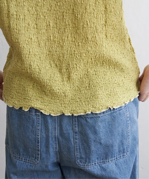 LBC(エルビーシー)の「ラッセルポコポコ半袖Tシャツ(Tシャツ/カットソー・レディース・ライム/チャコール/オフホワイト/ブルー・M)」の19枚目の写真