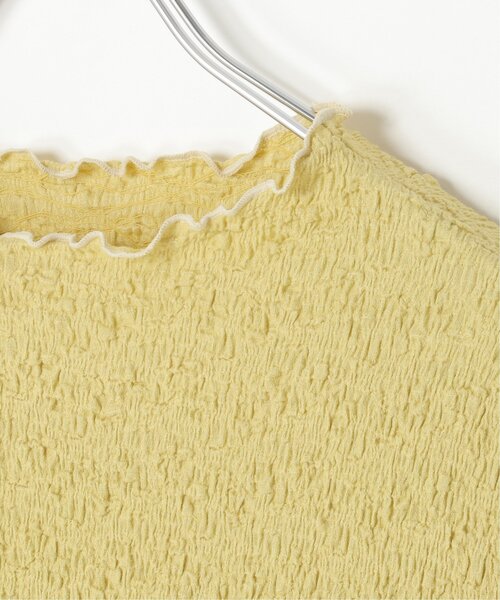 LBC(エルビーシー)の「ラッセルポコポコ半袖Tシャツ(Tシャツ/カットソー・レディース・ライム/チャコール/オフホワイト/ブルー・M)」の11枚目の写真