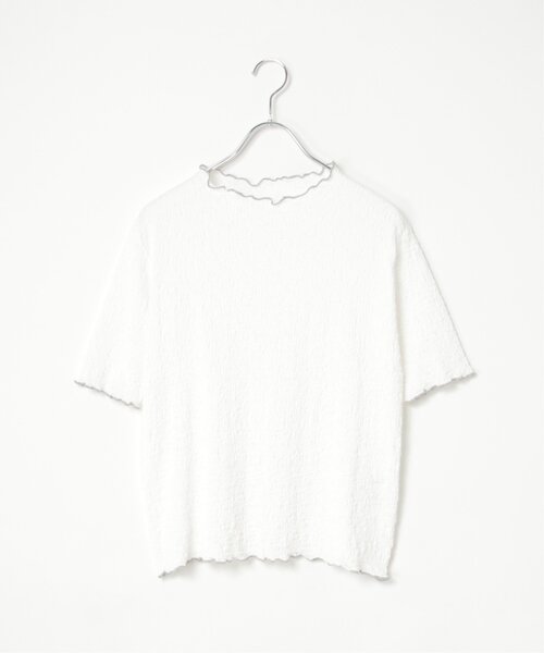 LBC(エルビーシー)の「ラッセルポコポコ半袖Tシャツ(Tシャツ/カットソー・レディース・ライム/チャコール/オフホワイト/ブルー・M)」の10枚目の写真