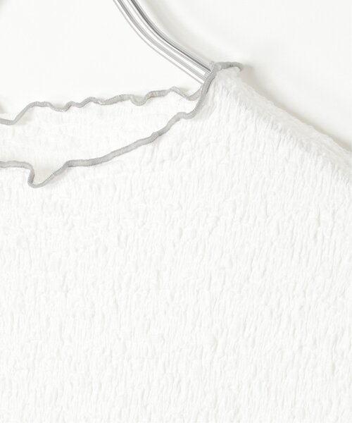 LBC(エルビーシー)の「ラッセルポコポコ半袖Tシャツ(Tシャツ/カットソー・レディース・ライム/チャコール/オフホワイト/ブルー・M)」の9枚目の写真