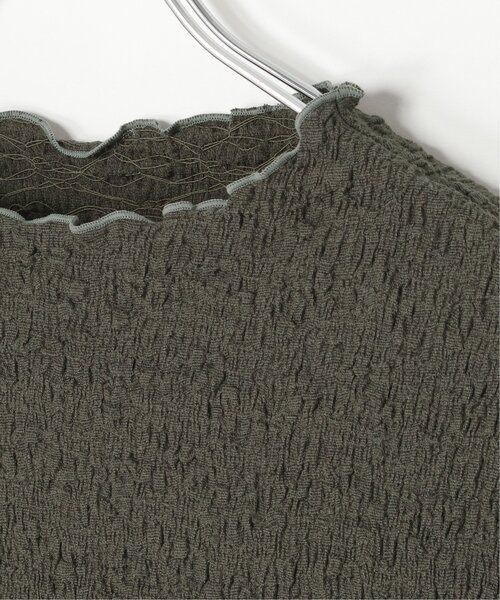 LBC(エルビーシー)の「ラッセルポコポコ半袖Tシャツ(Tシャツ/カットソー・レディース・ライム/チャコール/オフホワイト/ブルー・M)」の7枚目の写真