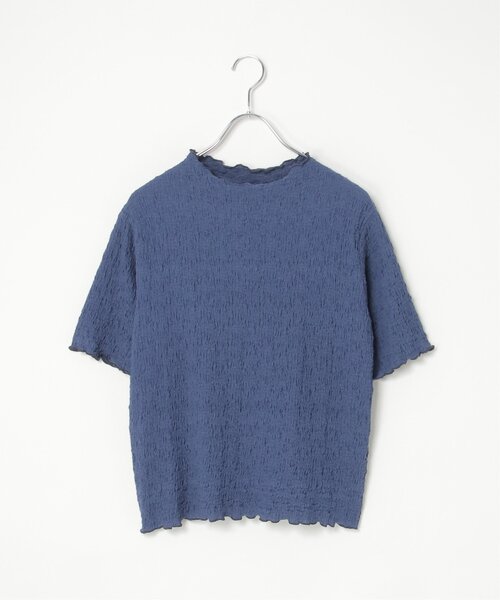 LBC(エルビーシー)の「ラッセルポコポコ半袖Tシャツ(Tシャツ/カットソー・レディース・ライム/チャコール/オフホワイト/ブルー・M)」の6枚目の写真