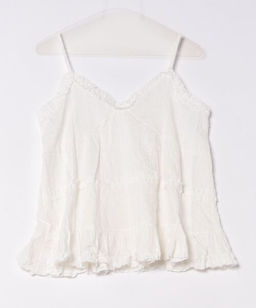HALEY PESCA（ヘーリーペスカ）の「HALEY PESCA/フリルキャミソール　チュニック（キャミソール・レディース・ブラック/ホワイト・SMALL/MEDIUM/LARGE）」の7枚目の写真