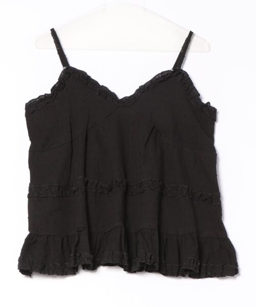 HALEY PESCA（ヘーリーペスカ）の「HALEY PESCA/フリルキャミソール　チュニック（キャミソール・レディース・ブラック/ホワイト・SMALL/MEDIUM/LARGE）」の8枚目の写真