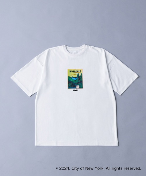 NANO universe（ナノユニバース）の「GOOD ROCK SPEED×Anti Soaked(R)  汗染み防止 「NEW YORK CITY」② クルーネックビッグTシャツ（Tシャツ/カットソー・メンズ・ホワイト・M/L/S）」の10枚目の写真