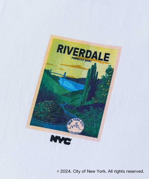 NANO universe（ナノユニバース）の「GOOD ROCK SPEED×Anti Soaked(R)  汗染み防止 「NEW YORK CITY」② クルーネックビッグTシャツ（Tシャツ/カットソー・メンズ・ホワイト・M/L/S）」の13枚目の写真