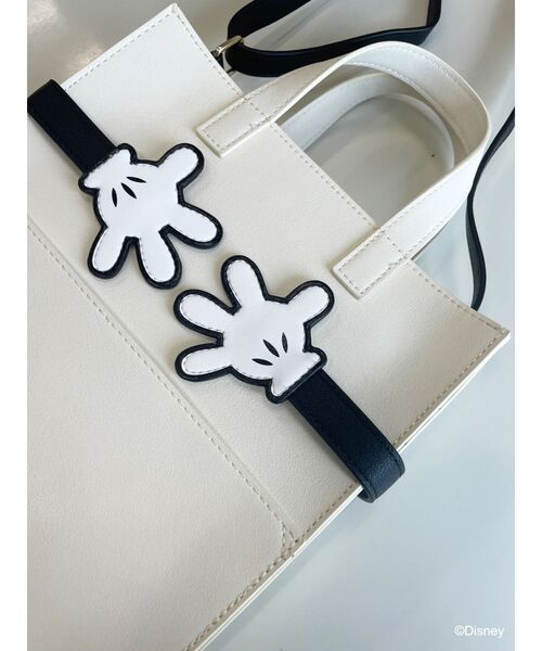Disney(ディズニー)の「ミッキー/ショルダーバッグ(ショルダーバッグ・レディース・ブラック/オフホワイト・FREE)」の13枚目の写真