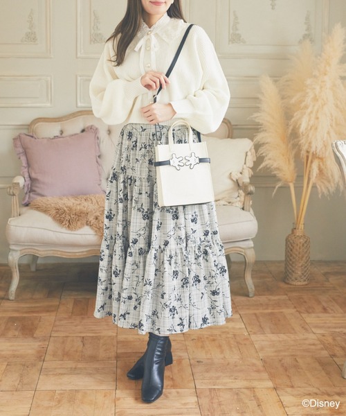 Disney(ディズニー)の「ミッキー/ショルダーバッグ(ショルダーバッグ・レディース・ブラック/オフホワイト・FREE)」の6枚目の写真