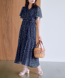 リトルフラワーカシュクールワンピース【低身長・小柄女性】